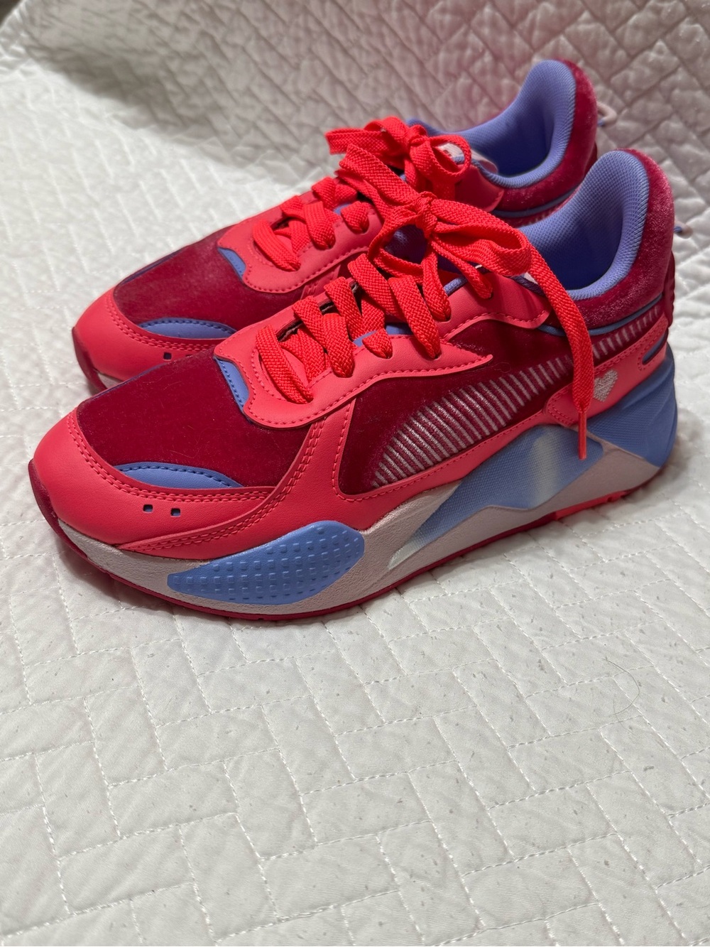 Puma RS-X Sneakers Valentine’s Day Edition Velvet Pink Women’s Size 5.5